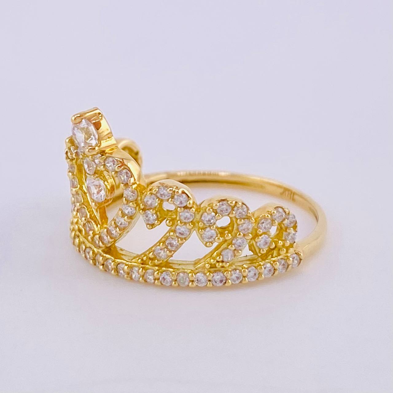 Anillo Corazon Tupido 2.55gr / T5 3/4 / Oro Amarillo 18K
