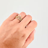 Anillo Corazon Tupido 2.55gr / T5 3/4 / Oro Amarillo 18K