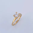 Anillo Solitario Puente 2.2gr / T6 1/4 / Oro 18K &