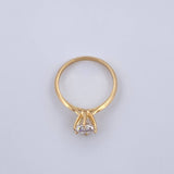 Anillo Solitario Clasico 2.25gr / T7 1/4 / Oro 18K &