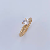 Anillo Solitario Puente 2.45gr / T5 3/4 / Oro 18K &