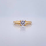 Anillo Solitario Linea Elegante 2.45gr / T6 1/4 / Oro 18K &