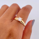 Anillo Solitario Linea Elegante 2.45gr / T6 1/4 / Oro 18K &