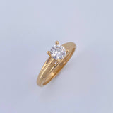 Anillo Solitario Linea Elegante 2.45gr / T6 1/4 / Oro 18K &