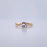 Anillo Solitario Linea Rombo 1.65gr / T7 1/4 / Oro 18K &