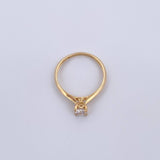 Anillo Solitario Linea Rombo 1.65gr / T7 1/4 / Oro 18K &