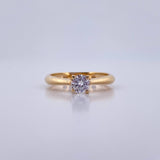 Anillo Solitario Linea Rombo 2.85gr / T7 1/4 / Oro 18K &