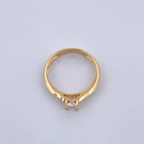 Anillo Solitario Linea Rombo 2.85gr / T7 1/4 / Oro 18K &