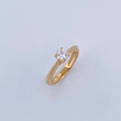 Anillo Solitario Linea Rombo 2.85gr / T7 1/4 / Oro 18K &