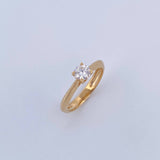 Anillo Solitario Linea Rombo 2.85gr / T7 1/4 / Oro 18K &