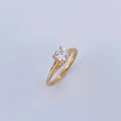 Anillo Solitario Linea Rombo 1.8gr / T5 1/4 / Oro 18K &