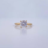 Anillo Solitario 1.7gr / T5 3/4 / Oro 18K &