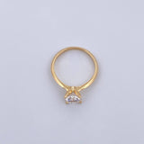 Anillo Solitario 1.7gr / T5 3/4 / Oro 18K &