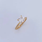Anillo Solitario 1.7gr / T5 3/4 / Oro 18K &