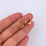Candongas Ash Estrellas 0.7gr / 1.6cm / Lisas Oro Amarillo 18K