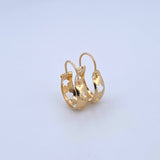 Candongas Ash Estrellas 0.7gr / 1.6cm / Lisas Oro Amarillo 18K ©