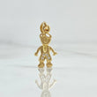 Pendant Child 0.9gr / 2.1cm / White Zircons 18K Yellow Gold