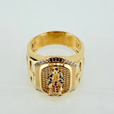 Anillo Virgen Guadalupe 12.3gr / T11 / Oro Amarillo 18K