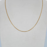 Cadena Veneciana 1.85gr / 50.5cm / 0.5mm Oro Amarillo +3 18K $