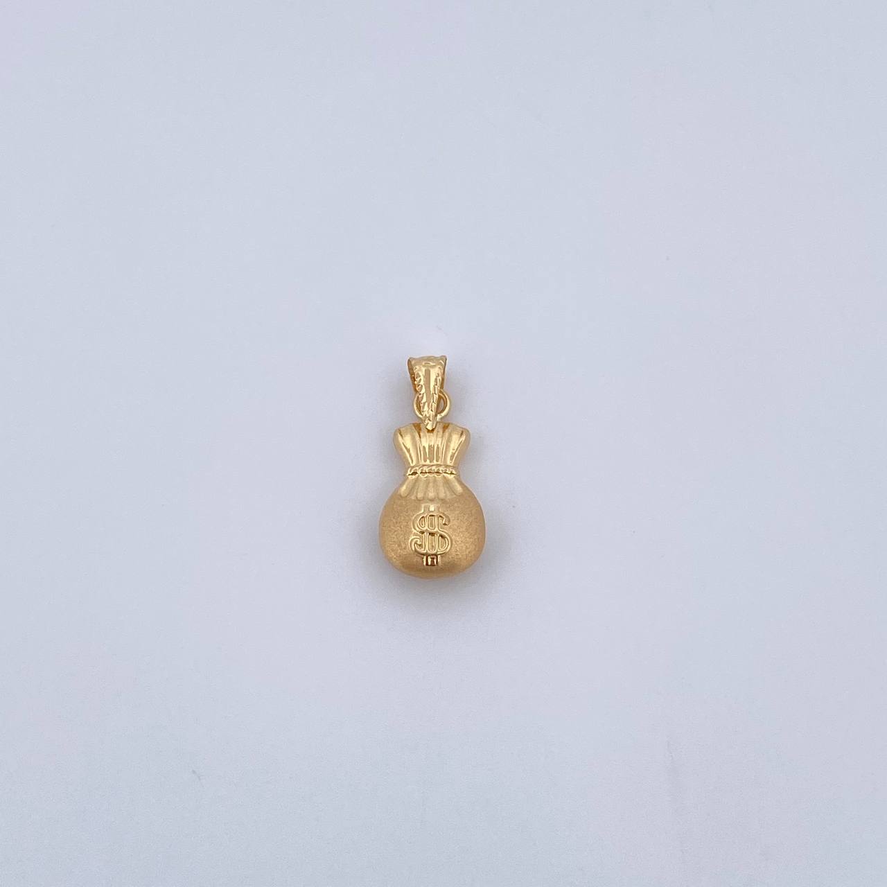 Dije Bolsa Dinero 0.45gr / 1.8cm / Troquelado Oro Amarillo 18K &