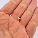 Bead Diamond Cut 6mm / 0.22gr Yellow Gold &