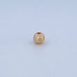 Bead Diamond Cut 6mm / 0.22gr Yellow Gold &