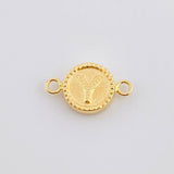 Charm Letter Y Double Texture 0.6g / 3/4 in 18K Yellow Gold
