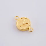 Charm Letter Y Double Texture 0.6g / 3/4 in 18K Yellow Gold