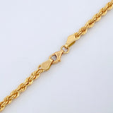 Rope Chain 8.15gr / 23.4in / 18K Gold +3$