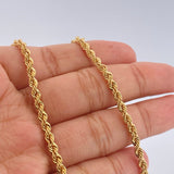 Rope Chain 8.15gr / 23.4in / 18K Gold +3$
