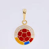 Dije Escudo Selección 1.9 g / 1 in Oro Amarillo 18K