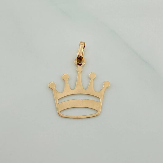 Dije Corona Real 0.45gr / 3/4 in / Oro Amarillo 18K %