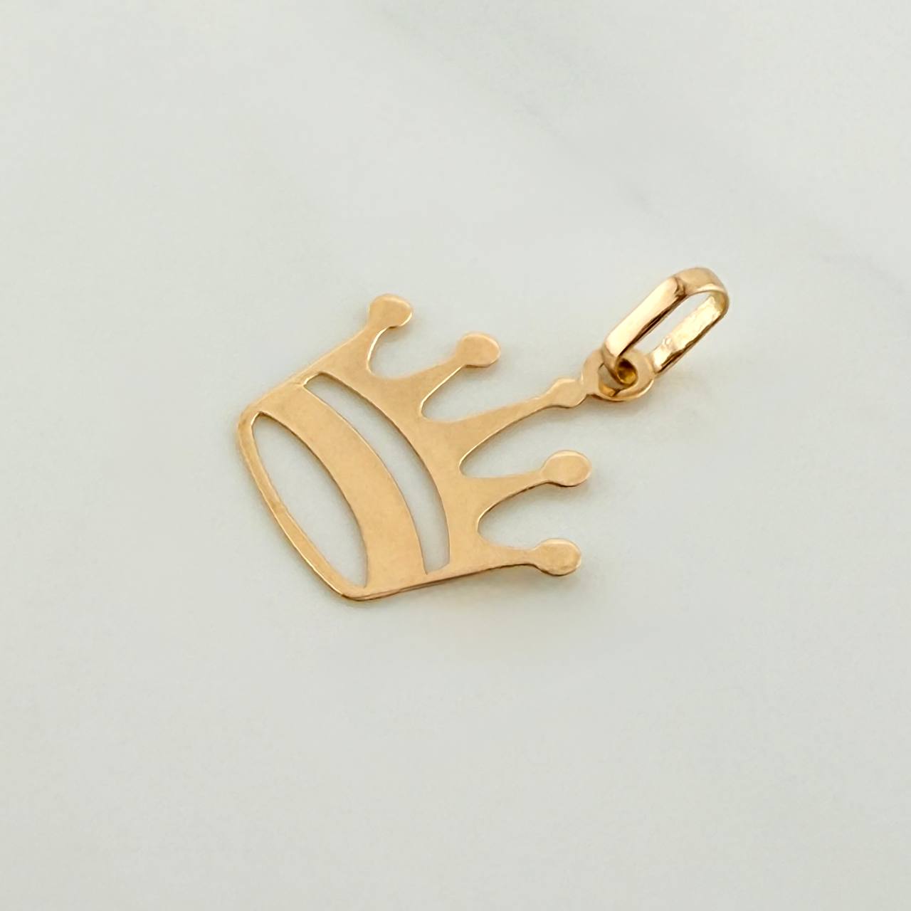 Dije Corona Real 0.4gr / 3/4 in / Oro Amarillo 18K %
