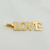 Pendant Love 0.6gr / 1 in / Yellow Gold 18K %
