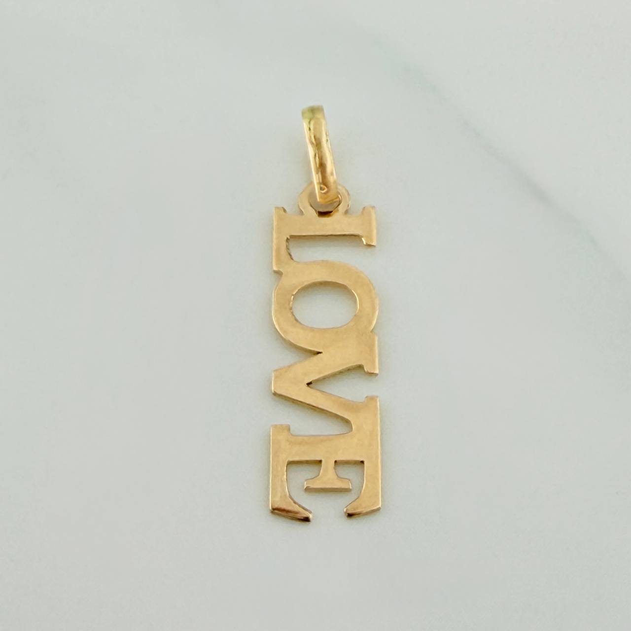 Pendant Love 0.6gr / 1 in / Yellow Gold 18K %