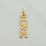 Pendant Love 0.6gr / 1 in / Yellow Gold 18K %
