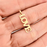 Pendant Love 0.6gr / 1 in / Yellow Gold 18K %