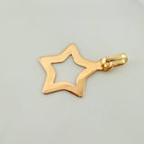 Dije Silueta Estrella 0.45gr / 3/4 in / Oro Amarillo 18K %