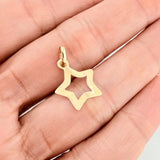 Dije Silueta Estrella 0.4gr / 3/4 in / Oro Amarillo 18K %