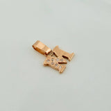 Dije Letra M 0.8gr / 1/2 in / Oro Amarillo 18K %