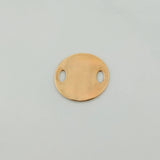 Charm Circular Plaque 0.45gr / 1/2 in / Yellow Gold 18K %