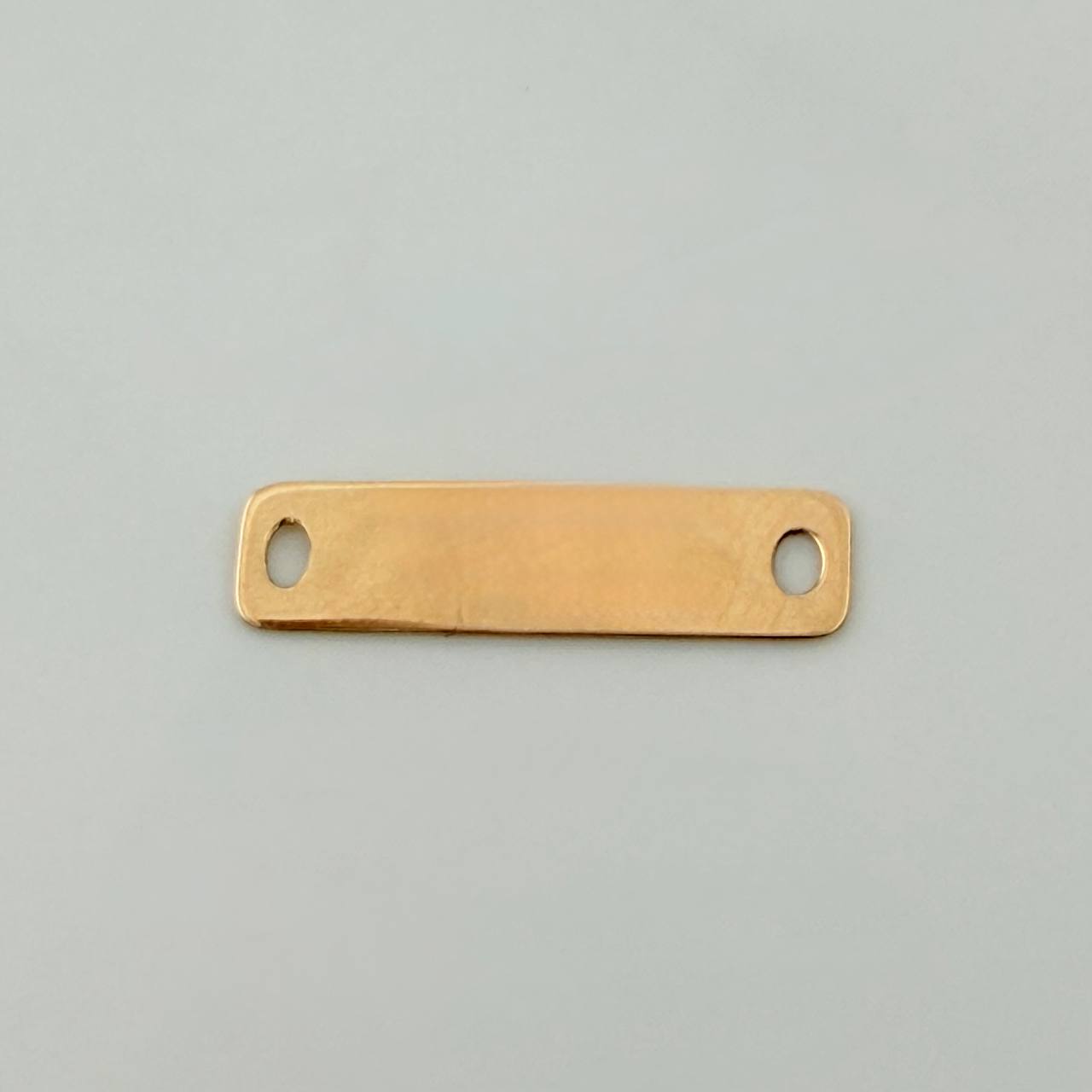 Charm Rectangular Plaque 0.35gr / 3/4 in / Yellow Gold 18K %