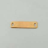 Charm Rectangular Plaque 0.35gr / 3/4 in / Yellow Gold 18K %
