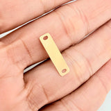 Charm Rectangular Plaque 0.35gr / 3/4 in / Yellow Gold 18K %