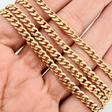 Cadena Cubana 33.02gr / 26 1/2 in / 4mm Oro Amarillo 18K $