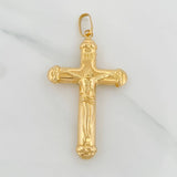 Dije Dije Cruz Cristo 3.3gr / 2 1/4 in / Oro Amarillo 18K $