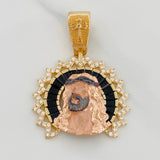 Dije Rostro Cristo 7.6gr / 1 1/4 in / Tres Oros 18K $