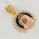 Dije Rostro Cristo 7.6gr / 1 1/4 in / Tres Oros 18K $