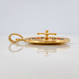 Dije Ruleta Casino Movil 15.5gr / 2 in / Oro Amarillo 18K $