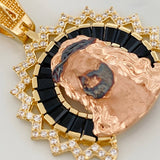 Dije Rostro Cristo 7.6gr / 1 1/4 in / Tres Oros 18K $